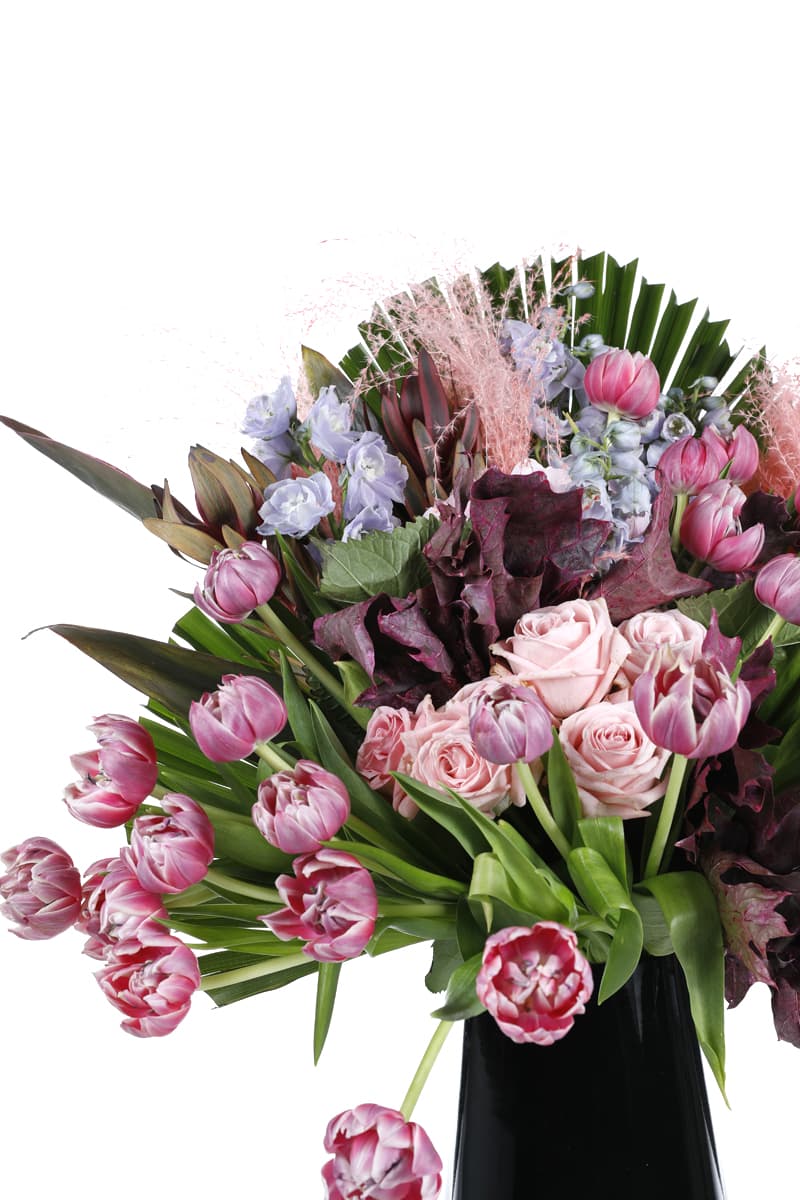 Luxury Arrangement & Premium Pink Tulip