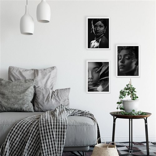 20x30 Fotoğraflı Yapışan Beyaz Çerçeve-3'lü