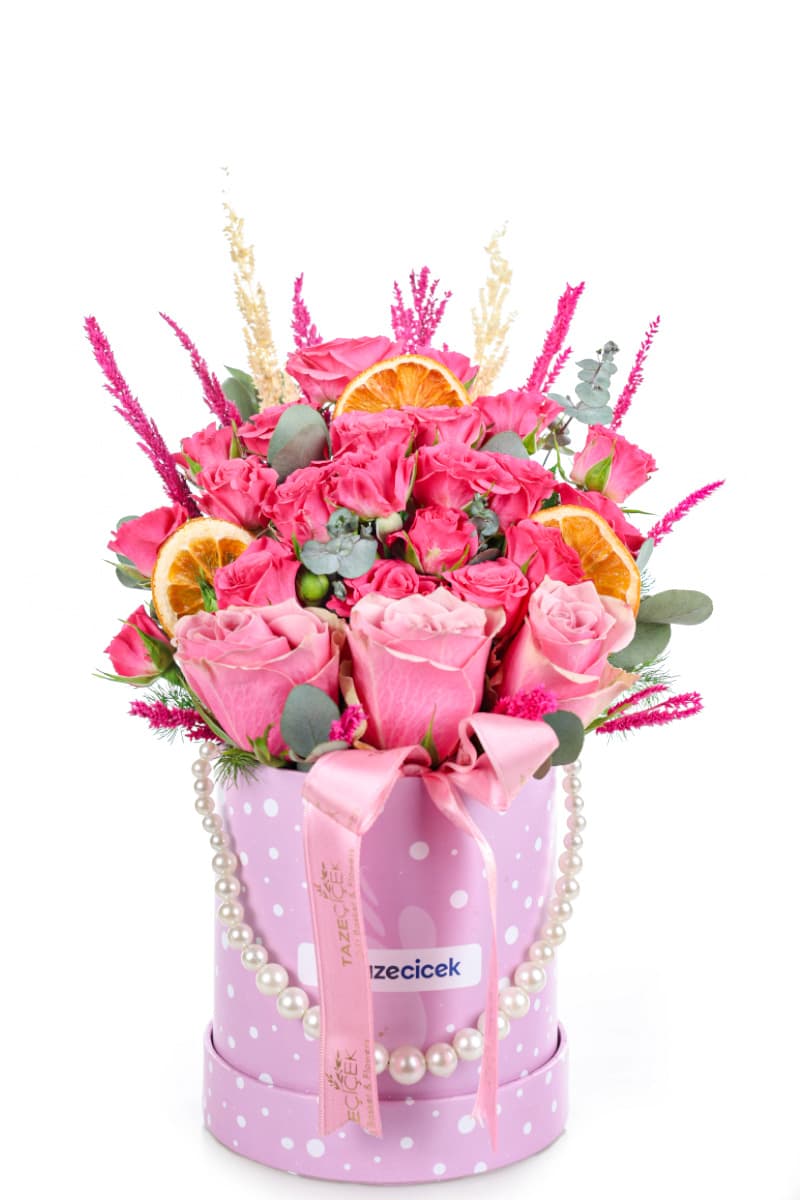Sugar Bloom Kutuda Pembe Güller