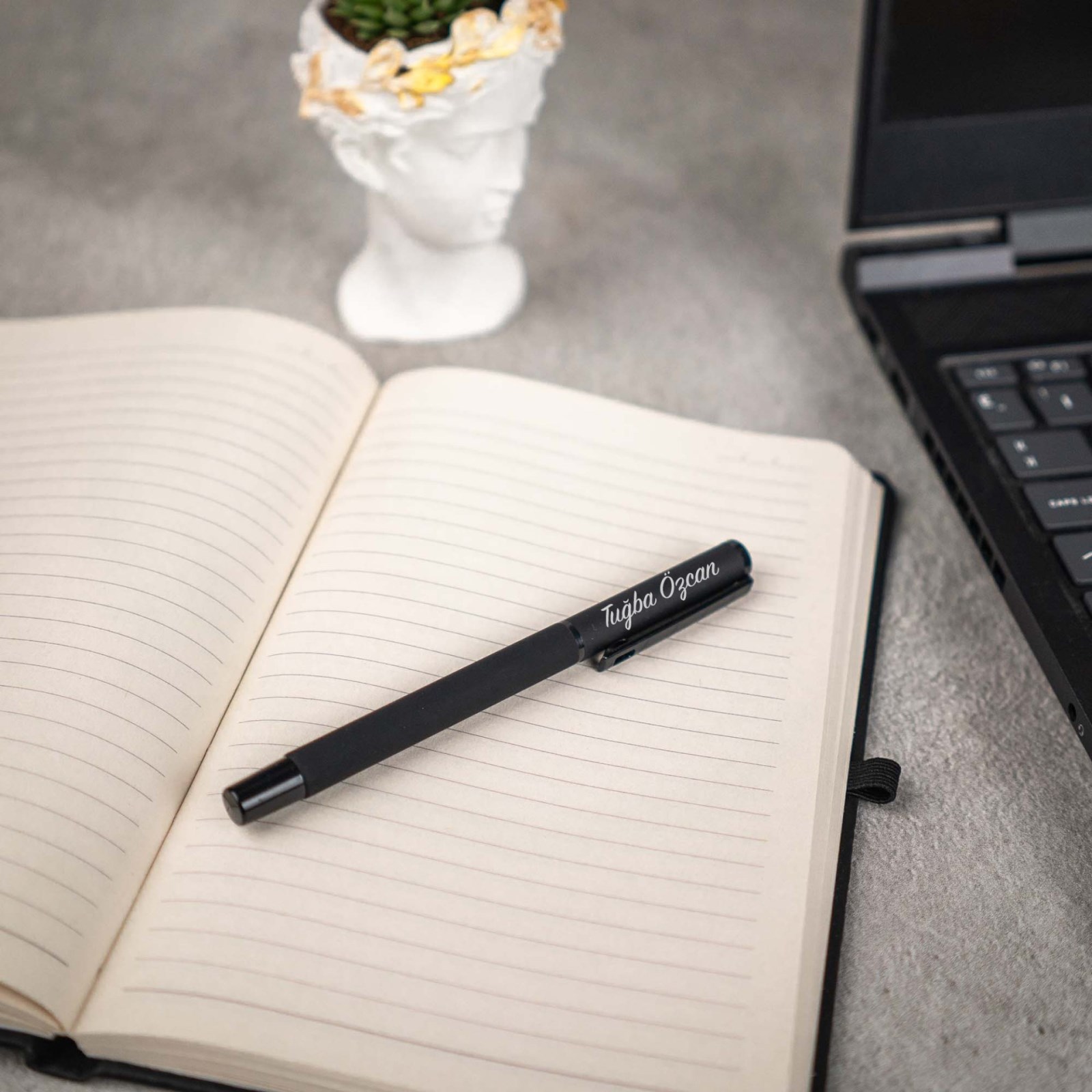 Kişiye Özel Baskılı Black Office Hediye Seti