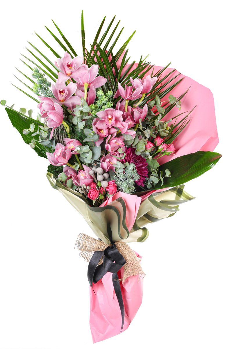 Pastel Orchid Grace Premium Buket