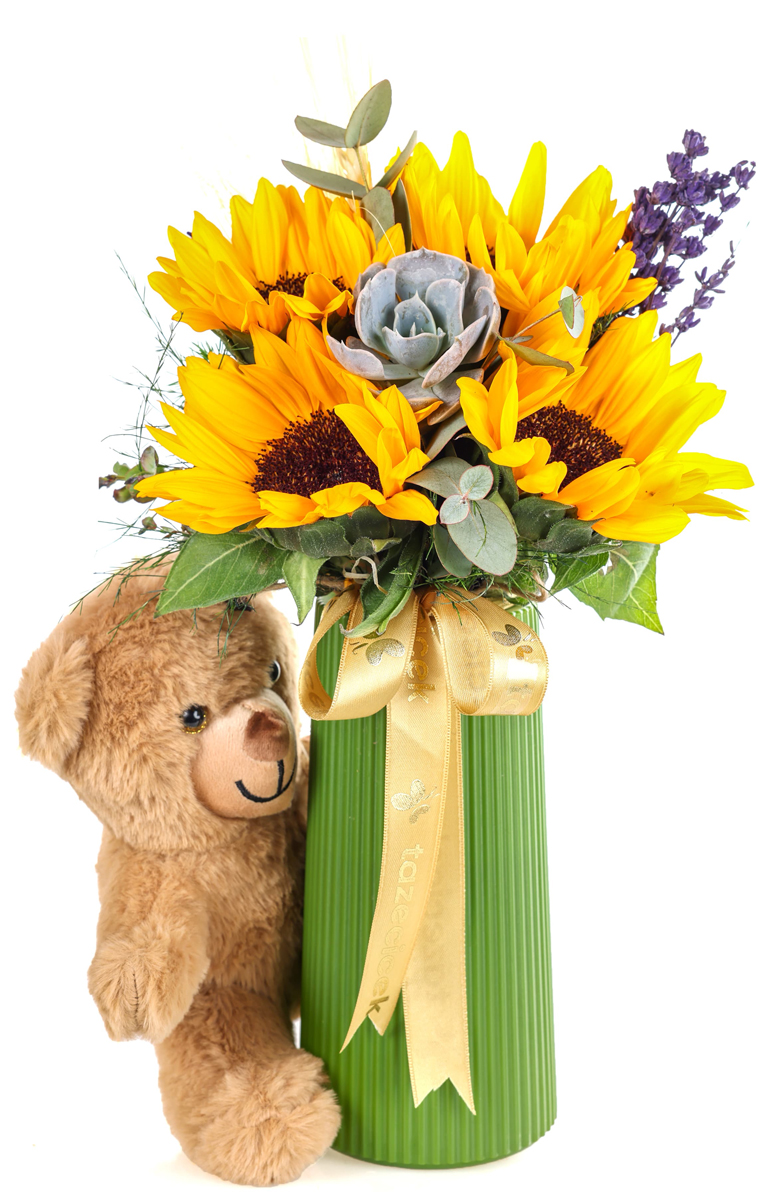 Pretty Bear & Sunflower