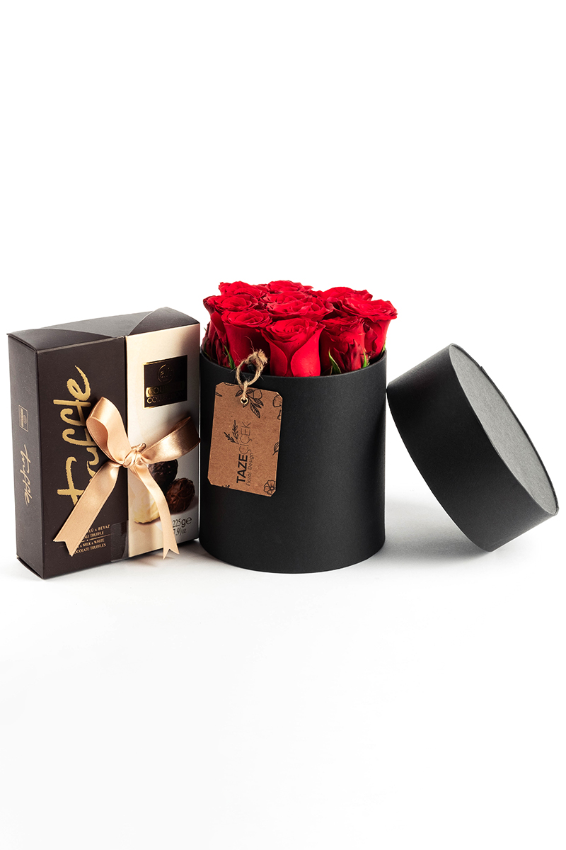Red Roses With Delicious Truffle