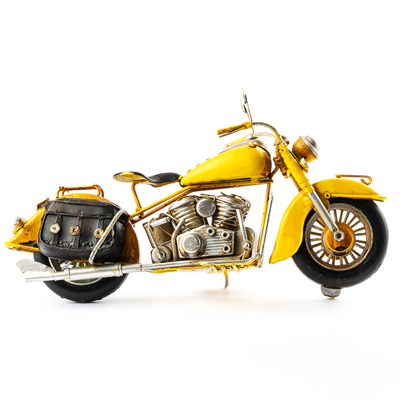 Metal Sarı Motorsiklet