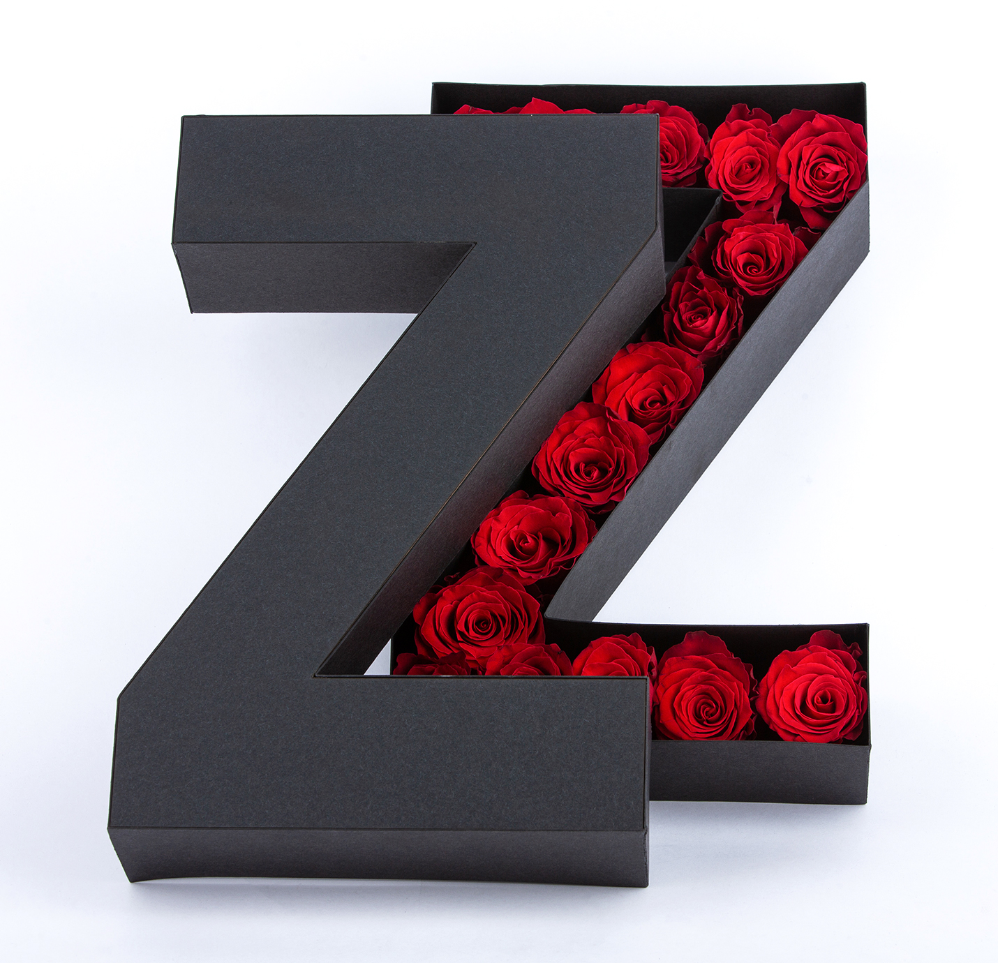 Customize Letter with Red Roses