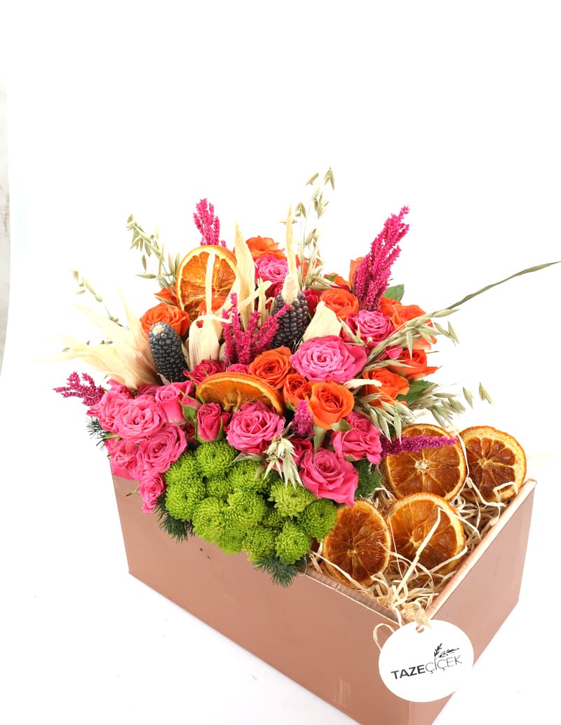 Flowers Box & Mixed Square