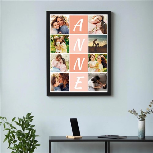 Anneye 8 Fotoğraflı 30x40 Yapışan Çerçeve