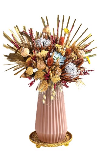 Luxury Salmon Dried Flower