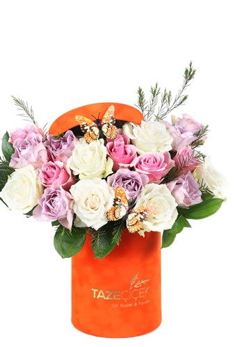 Orange Light Rose Box