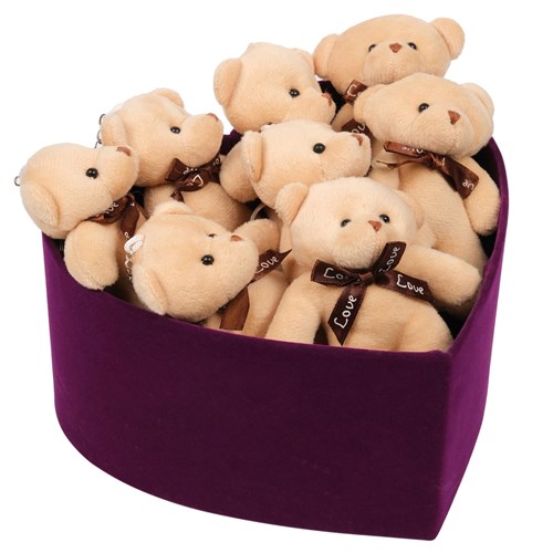 Purple Box Teddy Bear 