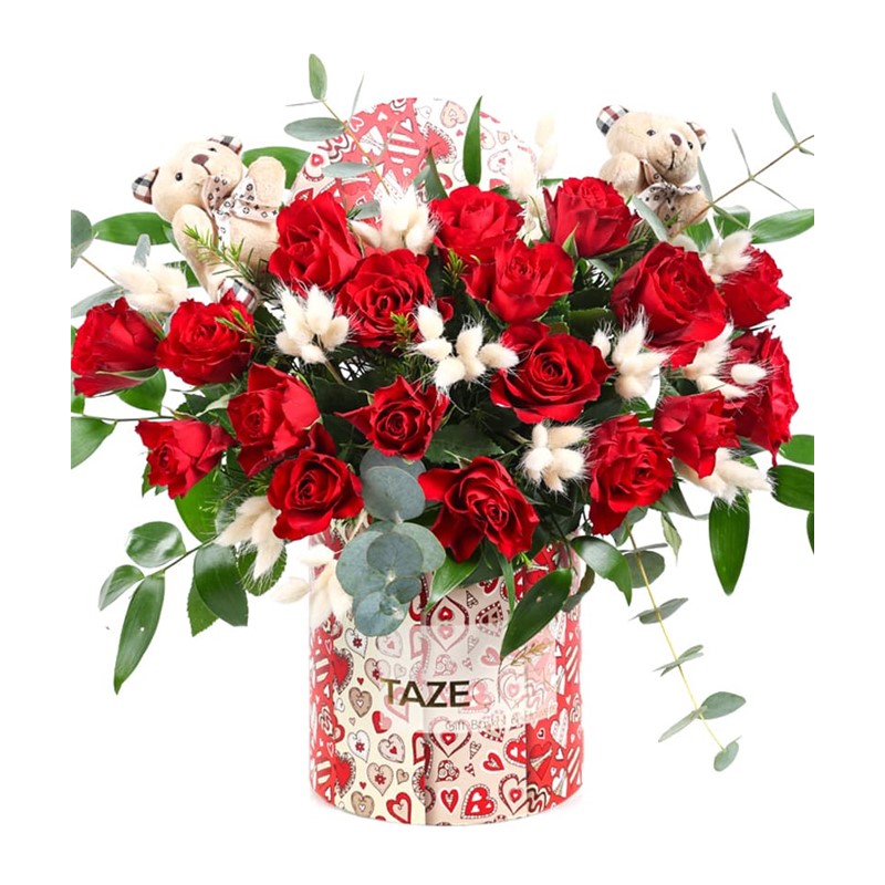 Red Rose Box Taze Çiçek