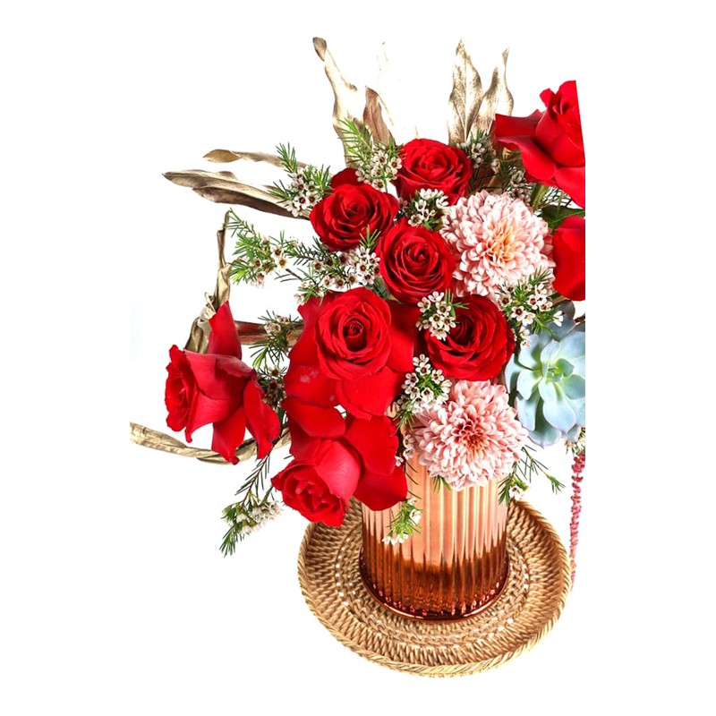 Salmon Red Roses