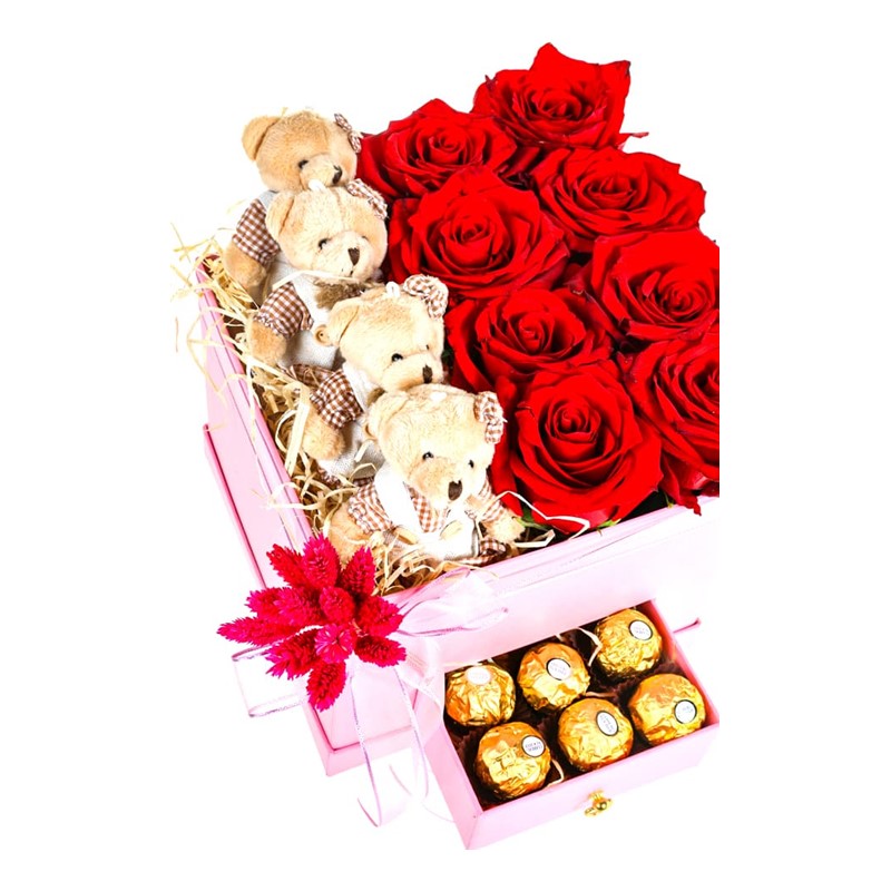 Red Love Teddy