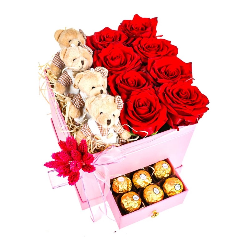 Red Love Teddy
