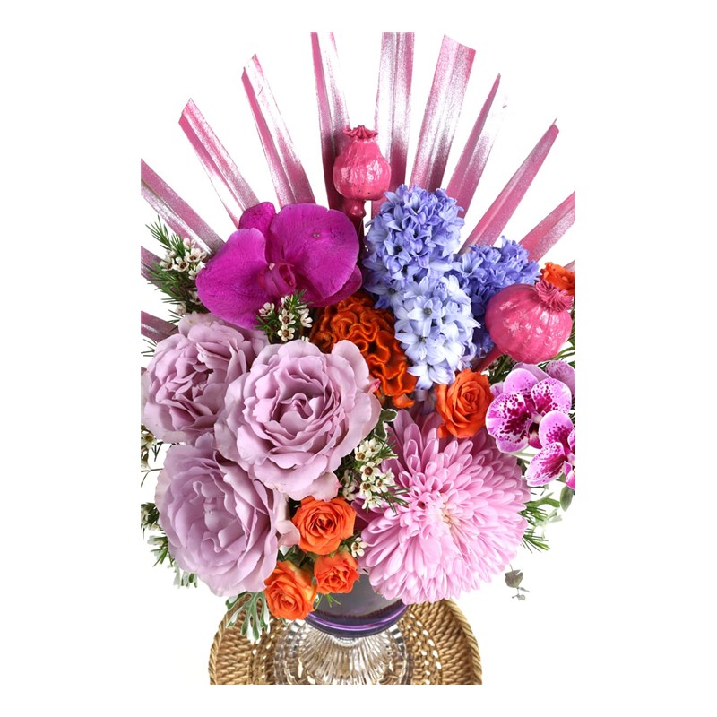 Pink Mix Orange Flower