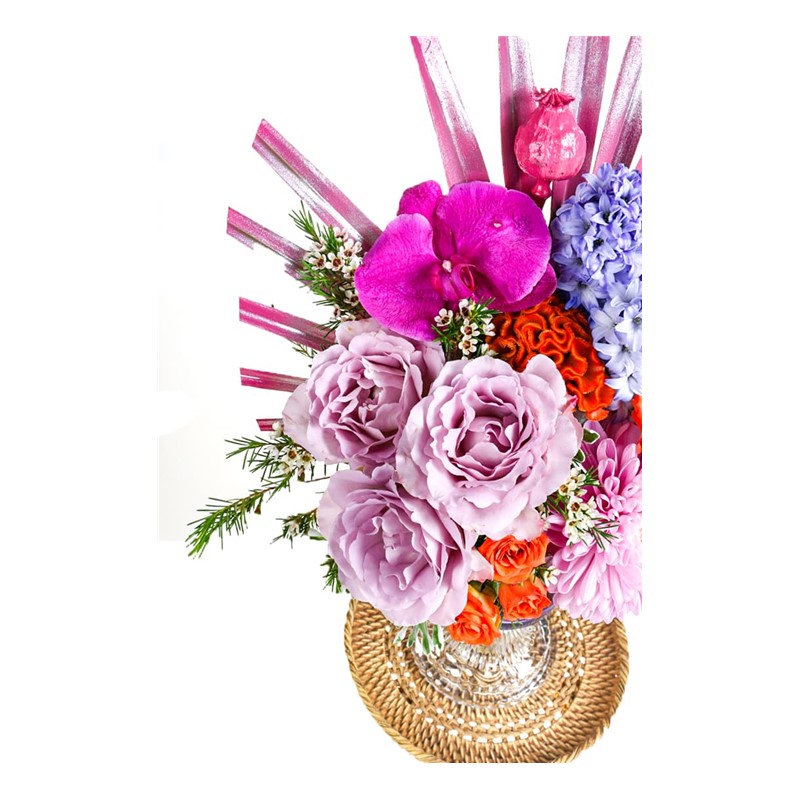Pink Mix Orange Flower