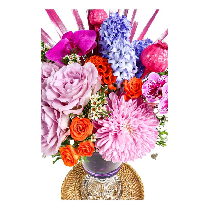 Pink Mix Orange Flower