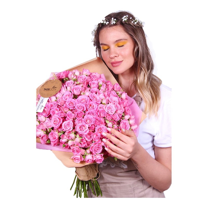 Stylish Pink Gül Buketi