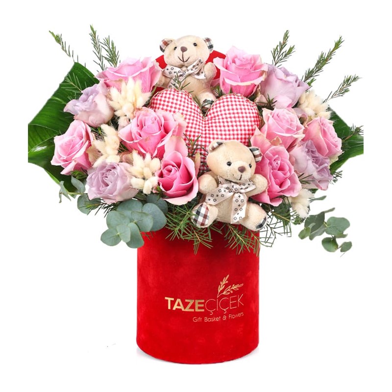 Red Velvet Heart Box