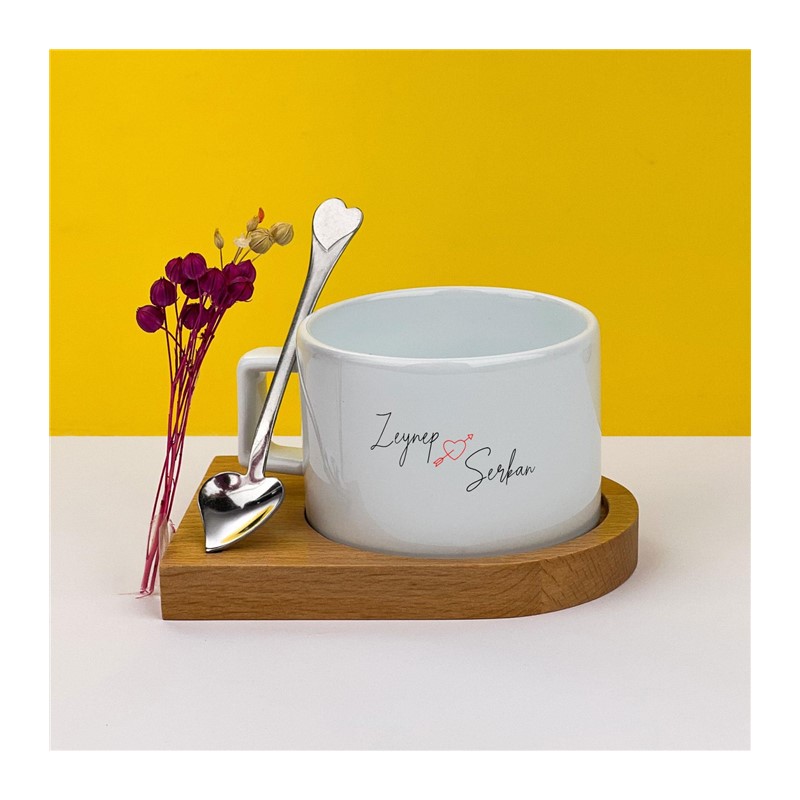 Bambu Tabaklı Sevgili Kupası