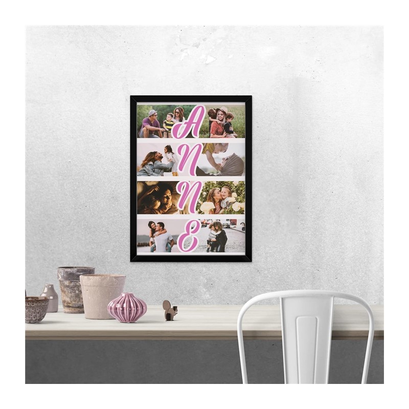 Anne Tasarımlı 8 Fotoğraflı 30x40 Yapışan Çerçeve
