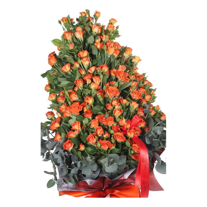 Orange Dreams Çardak Gül Buketi 100 cm