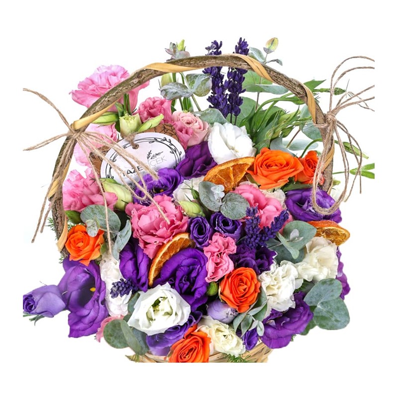 Floral Rain Çiçek Sepeti Aranjmanı