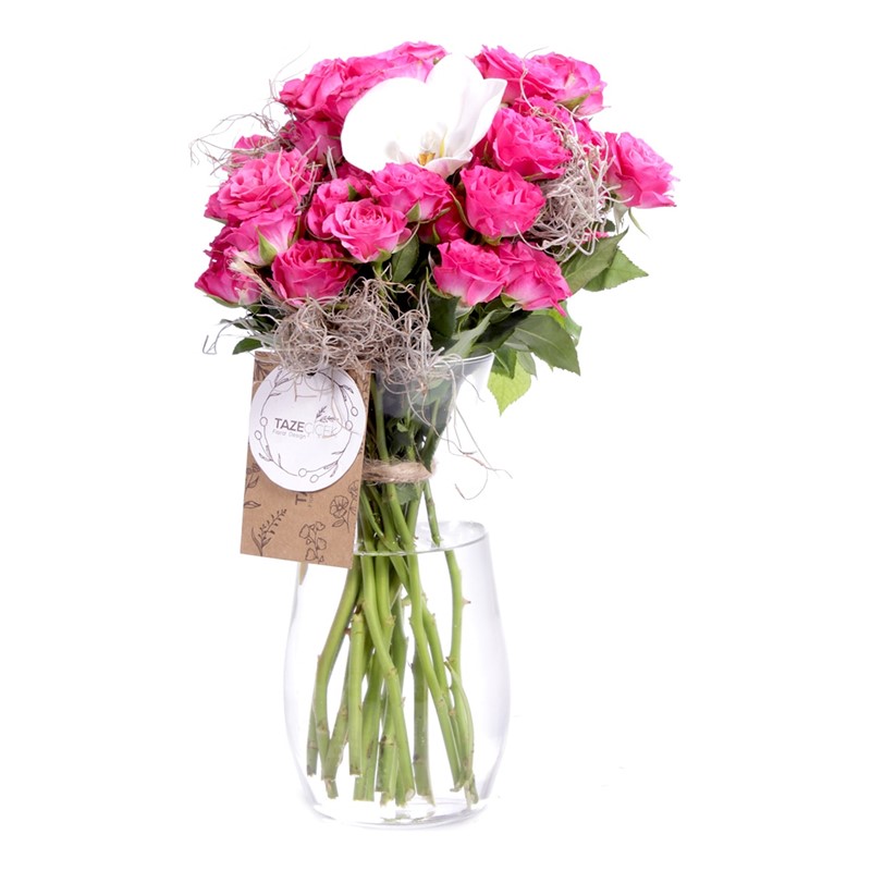 Pure Pink Roses & Orkide