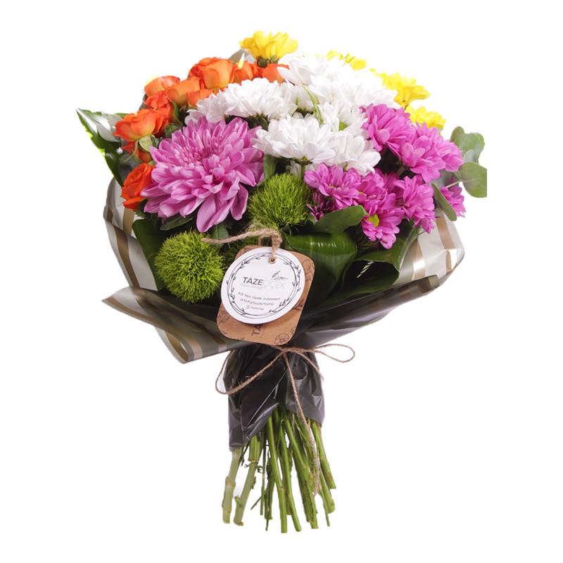 Seasonal Colorful Papatya Buketi