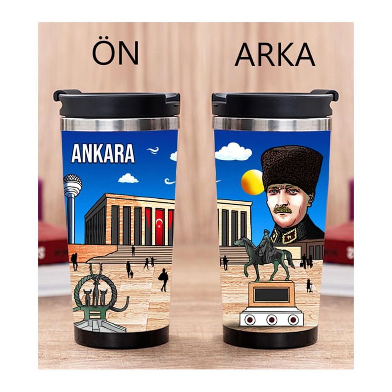 Ankara Tasarımlı Fotoğraflı Termos