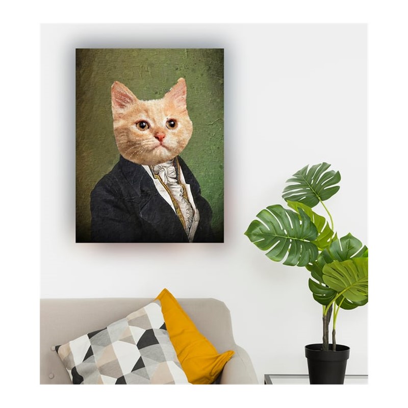 Kişiye Özel Evcil Hayvan Portreli 50x60 Kanvas Tablo