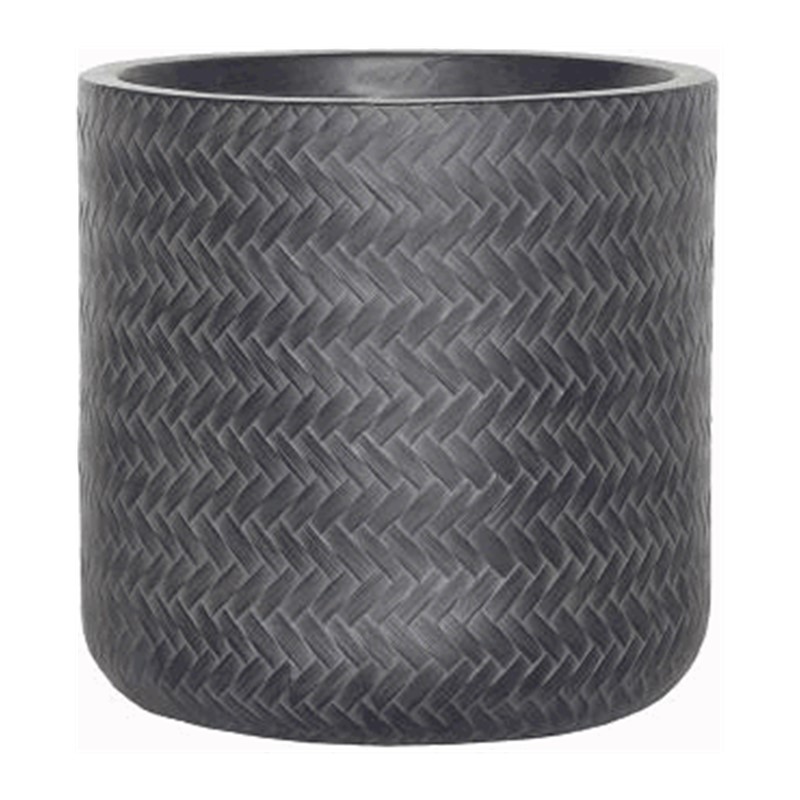 Baq Angle Cylinder Antrasit Seramik Saksı