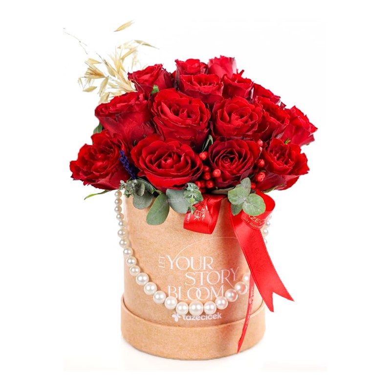 Reddish Blooms Kutuda 15 Gül