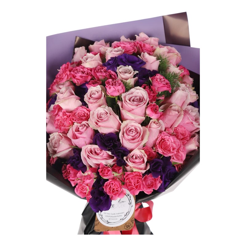 Floral Embrace 59 Mix Gül Buketi