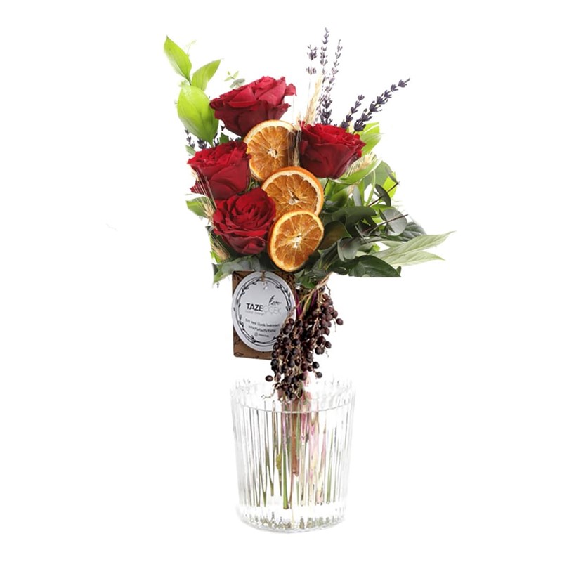 Valentine Roses Vazoda Gül