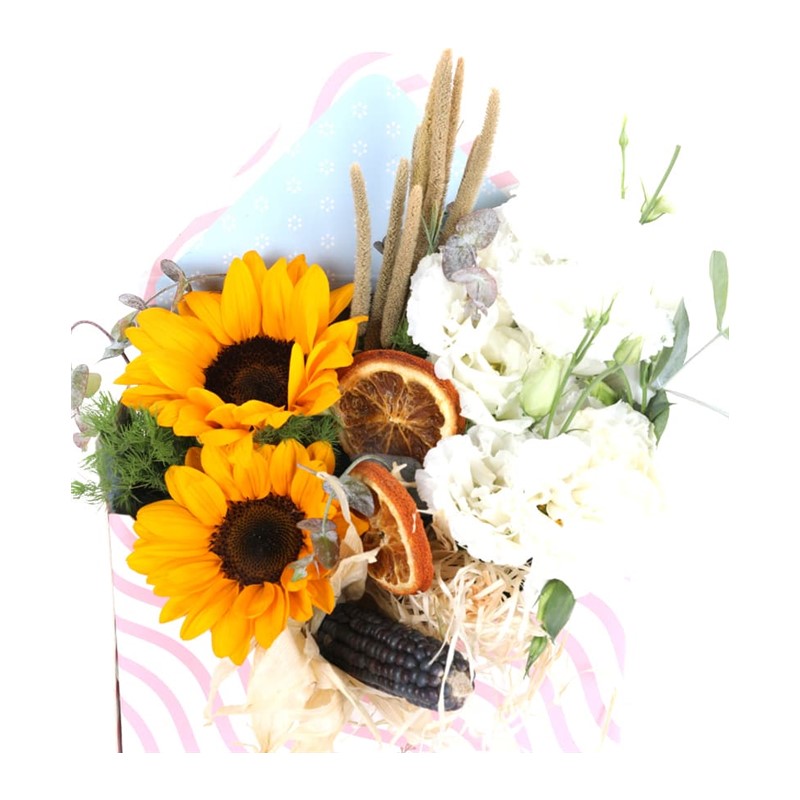 Letter Box & Full in Seasonal Flower