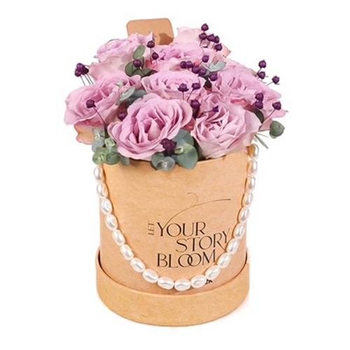 Fluffy Florals Kutuda Lila Güller