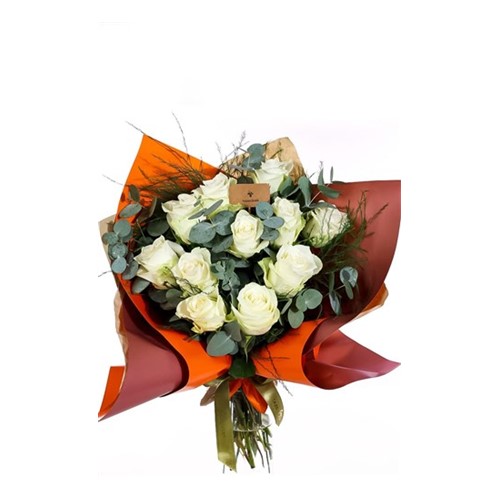 Forever Yours 11 Beyaz Gül Buketi