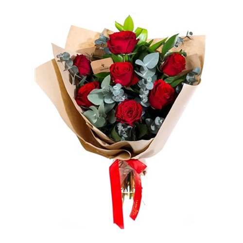Heart’s Flame 7 Kırmızı Gül Buketi