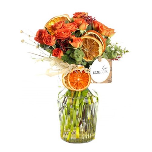 Holiday Orange Roses