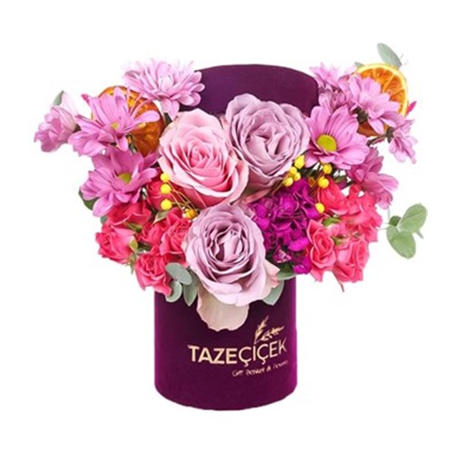 Pink Floral Fusion Kutuda Aranjman