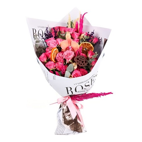 Pink Roses Bouquet