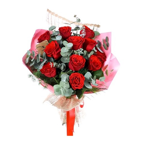 Purest Love 11 Kırmızı Gül Buketi