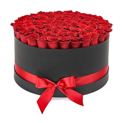 Sonsuz Aşk Premium Kutuda 101 Gül