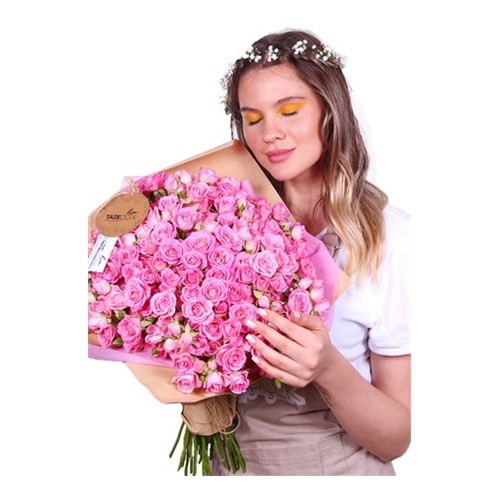 Stylish Pink Gül Buketi