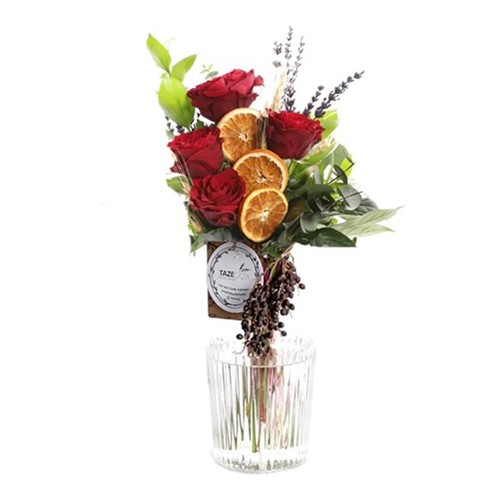 Valentine Roses Vazoda Gül