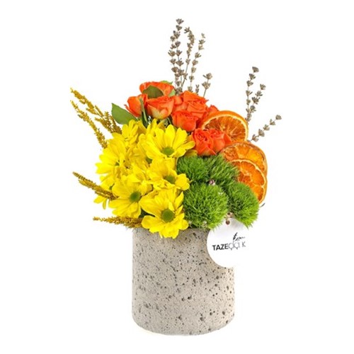 Yellow & Orange Çiçek Aranjmanı